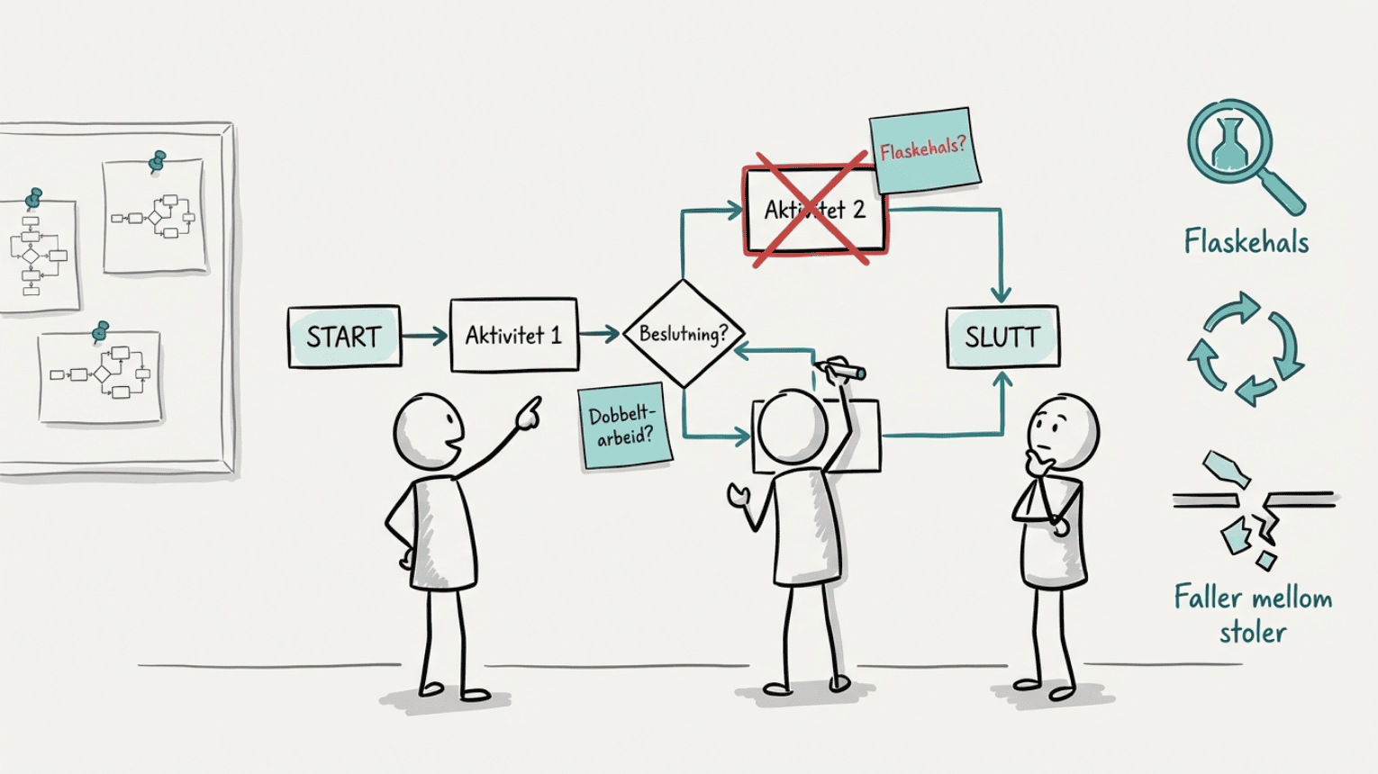 Prosesskartlegging avslører flaskehalser og forbedringer