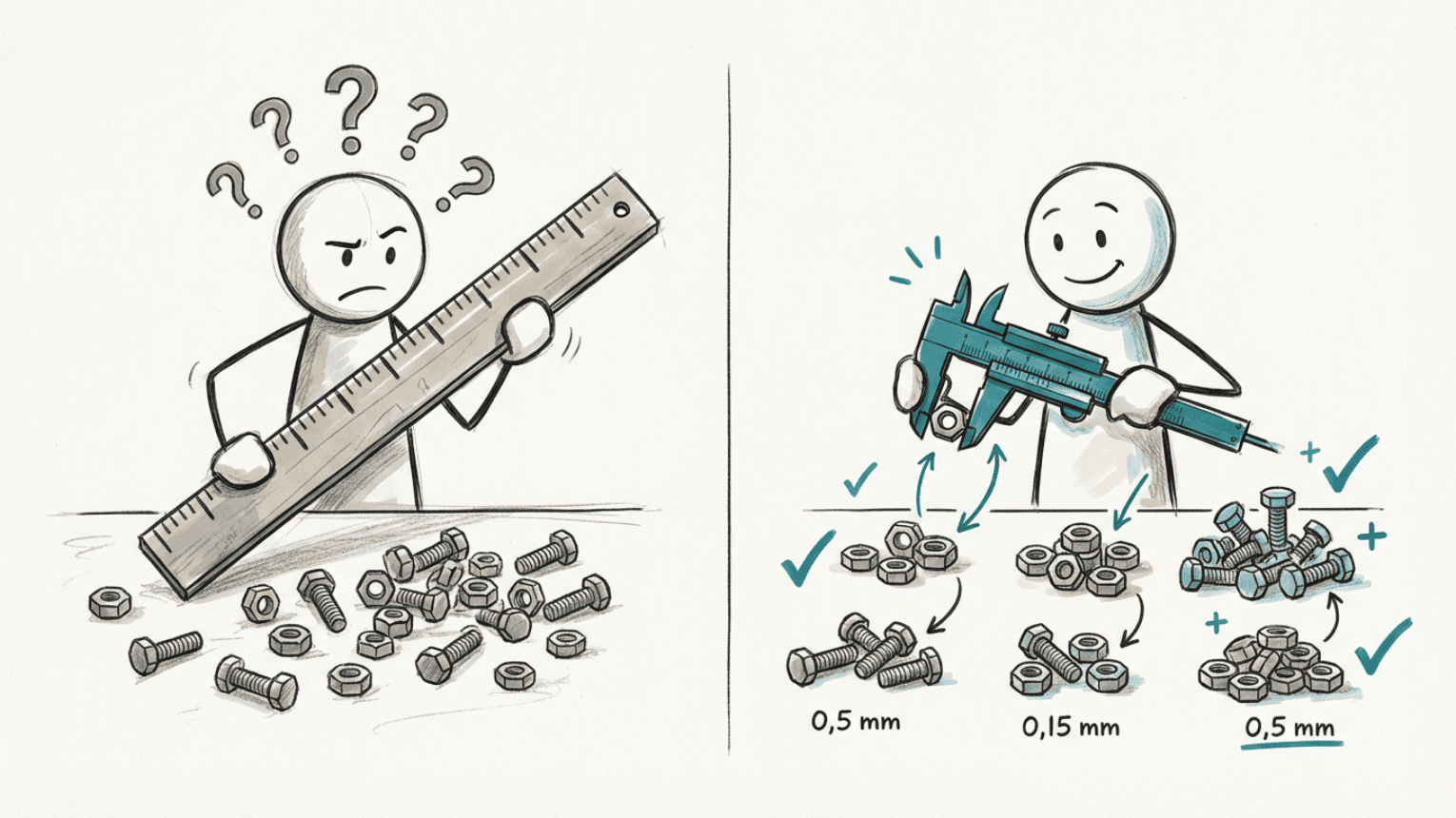 Målesystemanalyse avslører om variasjonen kommer fra prosessen eller målingen
